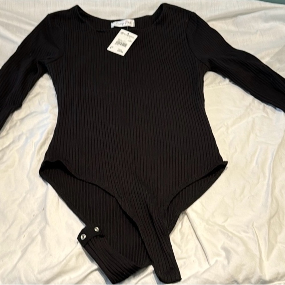 Emery Park / Versona Black Body Suit Sz M